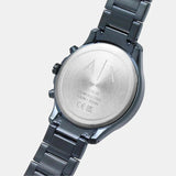 Armani Exchange Hampton Chronograph Blue Dial Blue Steel Strap Watch For Men - AX2430 Buy Now By Armani Exchange