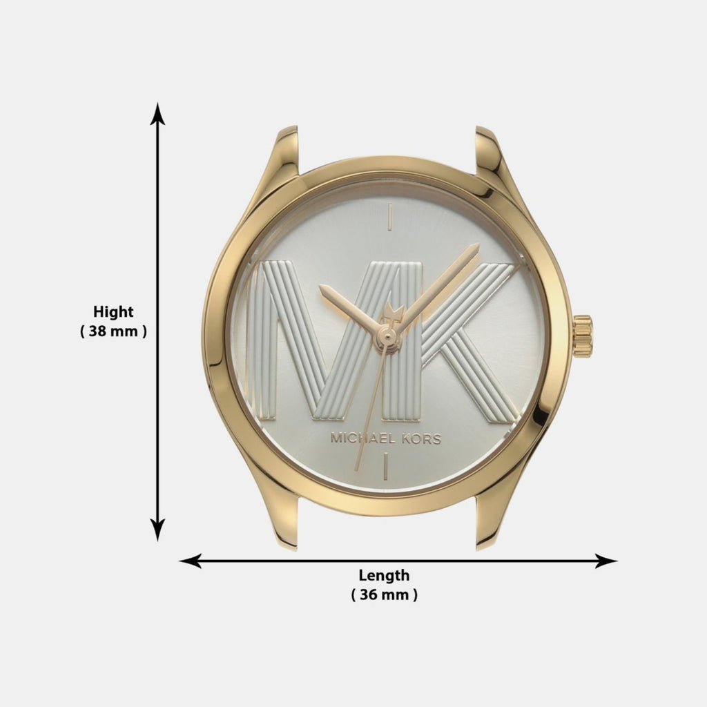 Michael Kors Jaycie Three Hand Gold Dial Brown Leather Strap Watch for Women - MK2862 Buy Now By Michael Kors