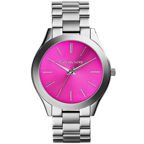 Michael Kors Slim Runway Quartz Pink Dial Silver Steel Strap Watch For Women - MK3291 Buy Now By Michael Kors