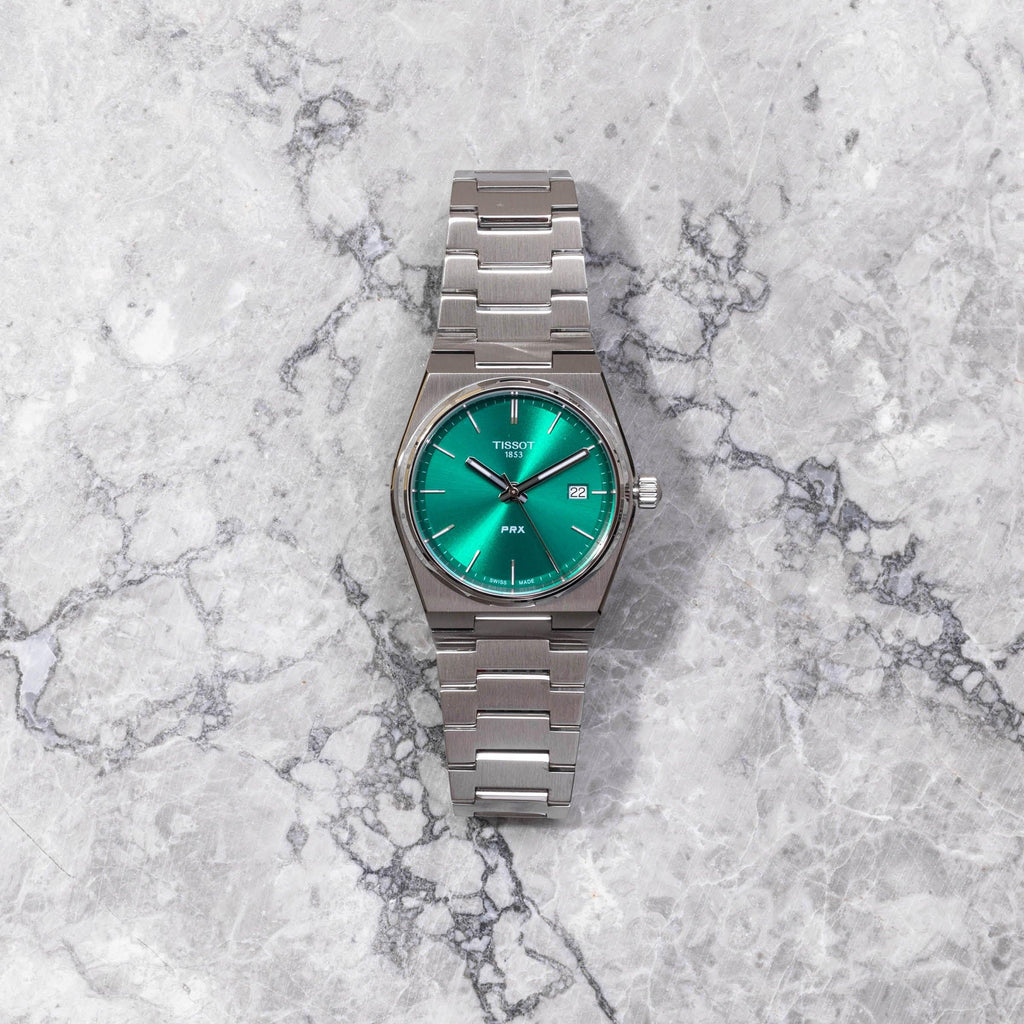 Tissot PRX Green Dial Silver Steel Strap Watch for Women - T137.210.11.081.00 Buy Now By Tissot