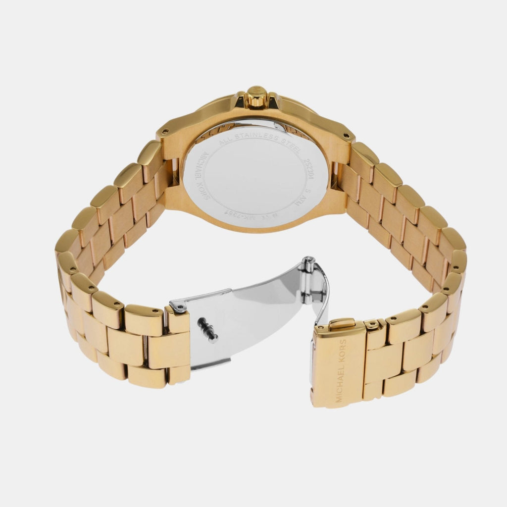 Michael Kors Lenox Three Hand Silver Dial Gold Steel Strap Watch For Women - MK7361 Buy Now By Michael Kors