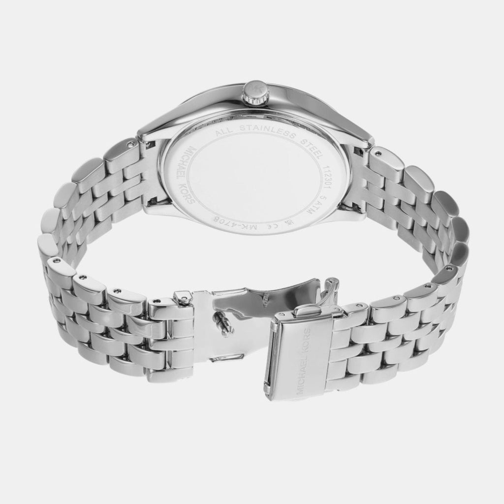 Michael Kors Harlowe Three-Hand Quartz Silver Dial Silver Steel Strap Watch For Women - MK4708 Buy Now By Michael Kors