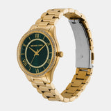 Michael Kors Lauryn Analog Green Dial Gold Steel Strap Watch for Women - MK4737 Buy Now By Michael Kors
