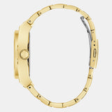 Guess Trend Analog Green Dial Gold Steel Strap Watch For Men - GW0624G2 Buy Now By Guess