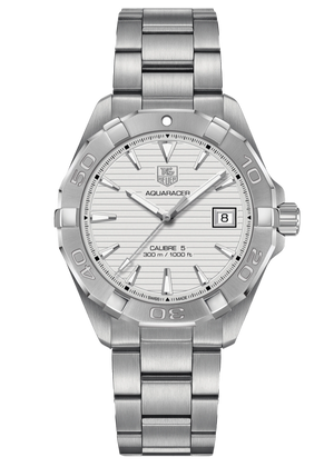 Tag Heuer Aquaracer Automatic White Dial Silver Steel Strap Watch for Men - WAY2111.BA0928 Buy Now By Tag Heuer
