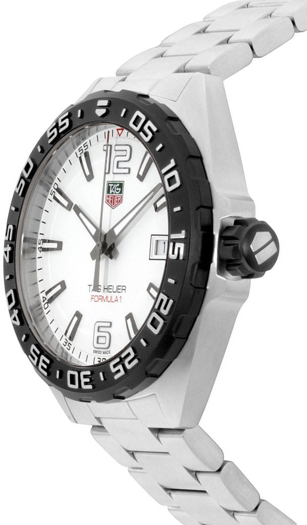 Tag Heuer Formula 1 White Dial Silver Steel Strap Watch for Men - WAZ1111.BA0875 Buy Now By Tag Heuer