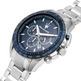 Maserati Traguardo Chronograph Blue Dial 45mm Stainless Steel Watch For Men - R8873612043 Buy Now By Maserati