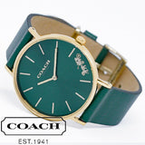 Coach Green Dial Green Leather Strap Watch for Women - 14503383 Buy Now By Coach