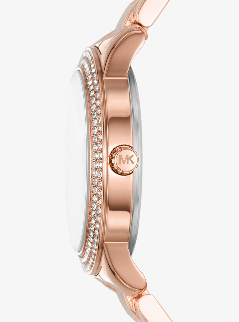 Michael Kors Tibby Pave Rose Gold Dial Rose Gold Steel Strap Watch for Women - MK1058 Buy Now By Michael Kors