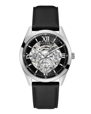 Guess Tailor Multifunction Black Dial Black Leather Strap Watch for Men - GW0389G1 Buy Now By Guess