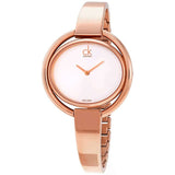 Calvin Klein Impetuos Silver Dial Rose Gold Steel Strap Watch for Women - K4F2N616 Buy Now By Calvin Klein