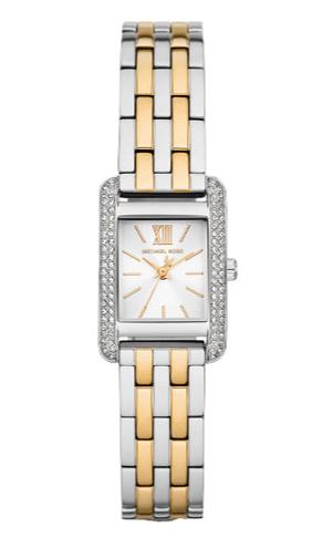 Michael Kors Three-Hand White Dial Two Tone Steel Strap Watch for Women - MKO1035 Buy Now By Michael Kors