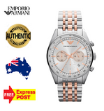 Emporio Armani Sportivo Chronograph Silver Dial Two Tone Steel Strap Watch For Men - AR5999 Buy Now By Emporio Armani