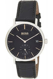 Hugo Boss Corporal Black Dial Black Leather Strap Watch for Men - 1513638 Buy Now By Hugo Boss