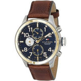 Tommy Hilfiger Sport Multifunction Blue Dial Brown Leather Strap Watch for Men - 1791137 Buy Now By Tommy Hilfiger