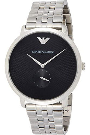 Emporio Armani Classic Quartz Black Dial Silver Steel Strap Watch For Men - AR11161 Buy Now By Emporio Armani