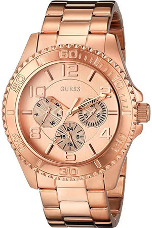 Guess BFF Multifunction Rose Gold Dial Rose Gold Steel Strap Watch for Women - W0231L4 Buy Now By Guess