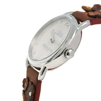 Coach Delancey White Dial Floral Brown Leather Strap Watch for Women - 14502761 Buy Now By Coach