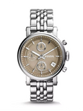 Fossil Boyfriend Chronograph Brown Dial Silver Steel Strap Watch for Women - ES3747 Buy Now By Fossil