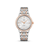 Omega De Ville Prestige Quartz Diamonds Silver Dial Two Tone Steel Strap Watch for Women - 424.25.27.60.52.001 Buy Now By Omega