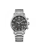 Hugo Boss Aeroliner Black Dial Silver Steel Strap Watch for Men - 1513181 Buy Now By Hugo Boss