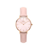 Daniel Wellington Petite Rouge Pink Dial Pink Leather Strap Watch For Women - DW00100511 Buy Now By Daniel Wellington