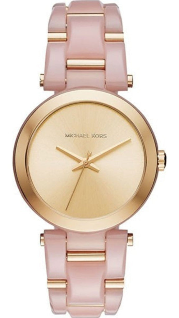 Michael Kors Delray Rose Gold Dial Pink Steel Strap Watch for Women - MK4316 Buy Now By Michael Kors