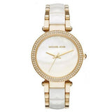 Michael Kors Parker Mother of Pearl Dial Two Tone Steel Strap Watch for Women - MK6400 Buy Now By Michael Kors