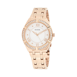 Guess Cosmo Diamonds Silver Dial Rose Gold Steel Strap Watch For Women - GW0033L3 Buy Now By Guess