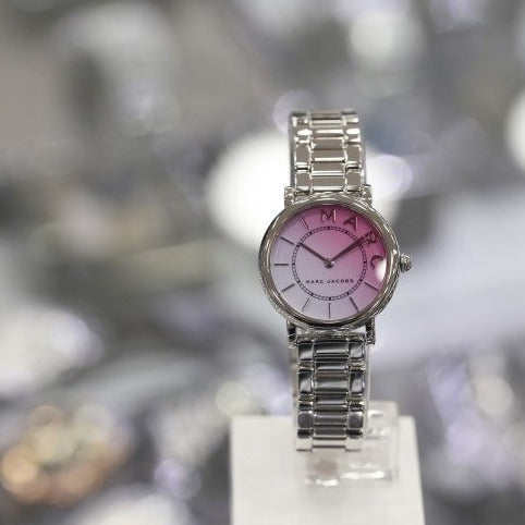 Marc Jacobs Roxy Pink Dial Silver Steel Strap Watch for Women - MJ3554 Buy Now By Marc Jacobs