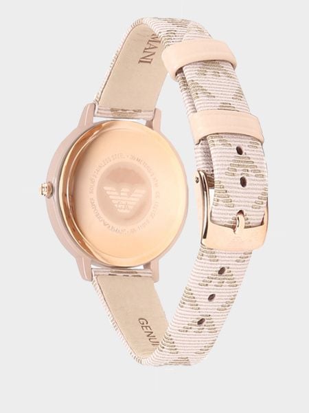 Emporio Armani Kappa Quartz Rose Gold Dial Pink Leather Strap Watch For Women - AR11010 Buy Now By Emporio Armani