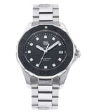 Tag Heuer Aquaracer Quartz Black Dial Silver Steel Strap Watch for Women - WAY131M.BA0748 Buy Now By Tag Heuer