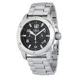 Fossil Modern Machine Black Dial Silver Steel Strap Watch for Men - FS4926 Buy Now By Fossil