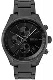 Hugo Boss Grand Prix Black Dial Black Steel Strap Watch for Men - 1513676 Buy Now By Hugo Boss