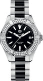 Tag Heuer Aquaracer Quartz Diamonds Black Dial Two Tone Steel Strap Watch for Men - WAY131E.BA0913 Buy Now By Tag Heuer