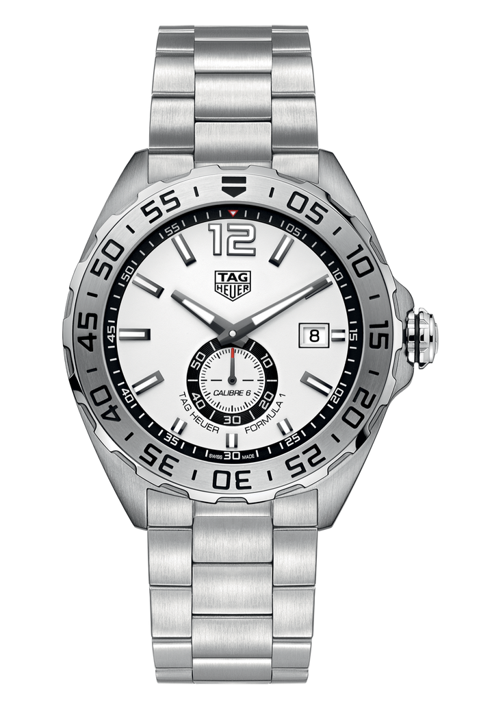 Tag Heuer Formula 1 Calibre 6 Automatic White Dial Silver Steel Strap Watch for Men - WAZ2013.BA0842 Buy Now By Tag Heuer