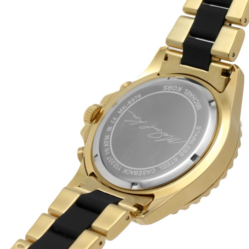 Michael Kors Everest Chronograph Black Dial Two Tone Steel Strap Watch For Men - MK8979 Buy Now By Michael Kors