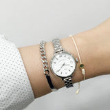 Marc Jacobs Sally White Dial Silver Steel Strap Watch for Women - MBM8642 Buy Now By Marc Jacobs