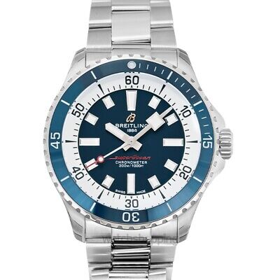 Breitling Superocean Automatic 42mm Blue Dial Silver Steel Strap Watch for Men - A17375E71C1A1 Buy Now By Breitling