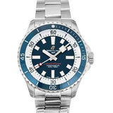 Breitling Superocean Automatic 42mm Blue Dial Silver Steel Strap Watch for Men - A17375E71C1A1 Buy Now By Breitling