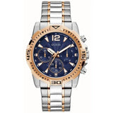 Guess Commander Chronograph Blue Dial Two Tone Steel Strap Watch for Men - GW0056G5 Buy Now By Guess