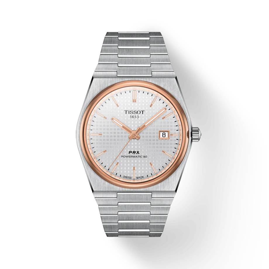 Tissot PRX Powermatic 80 Silver Dial Silver Steel Strap Watch For Men - T1374072203100 Buy Now By Tissot