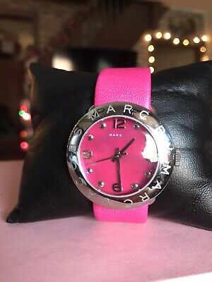 Marc Jacobs Amy Pop Pink Dial Pink Leather Strap Watch for Women - MBM1286 Buy Now By Marc Jacobs
