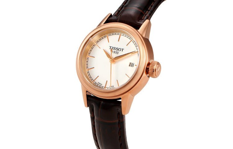 Tissot Carson Lady Steel Quartz Brown Leather Strap Watch For Women - T085.210.36.011.00 Buy Now By Tissot