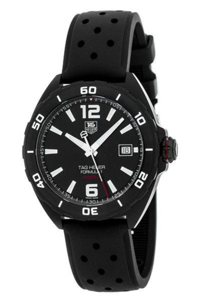 Tag Heuer Formula 1 Automatic Black Dial Black Rubber Strap Watch for Men - WAZ2115.FT8023 Buy Now By Tag Heuer