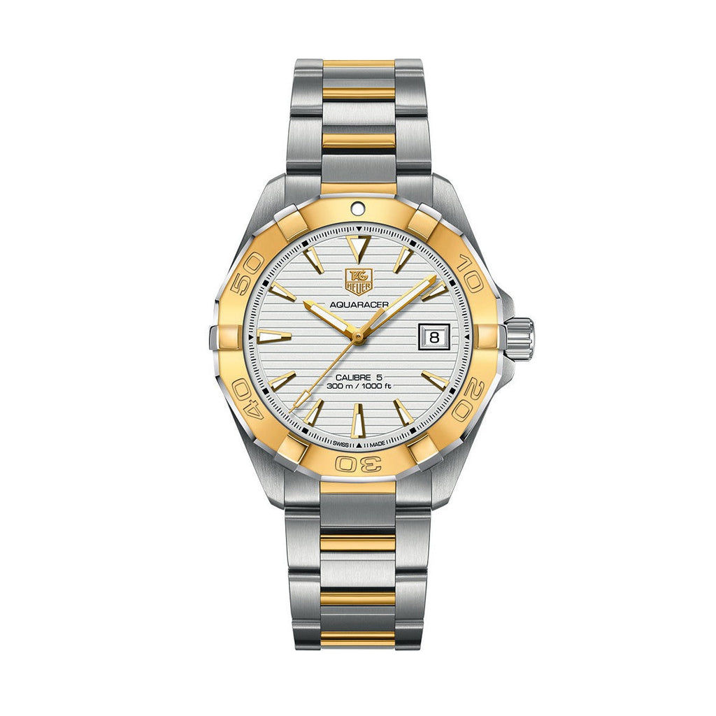 Tag Heuer Aquaracer Automatic White Dial Two Tone Steel Strap Watch for Men - WAY2151.BD0912 Buy Now By Tag Heuer