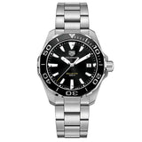 Tag Heuer Aquaracer Black Dial Silver Steel Strap Watch for Men - WAY111A.BA0928 Buy Now By Tag Heuer