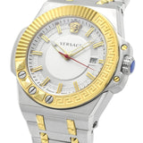 Versace Chain Reaction Quartz White Dial Two Tone Steel Strap Watch for Men - VEDY00519 Buy Now By Versace