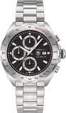 Tag Heuer Formula 1 Calibre 16 Automatic Chronograph Black Dial Silver Steel Strap Watch for Men - CAZ2010.BA0876 Buy Now By Tag Heuer