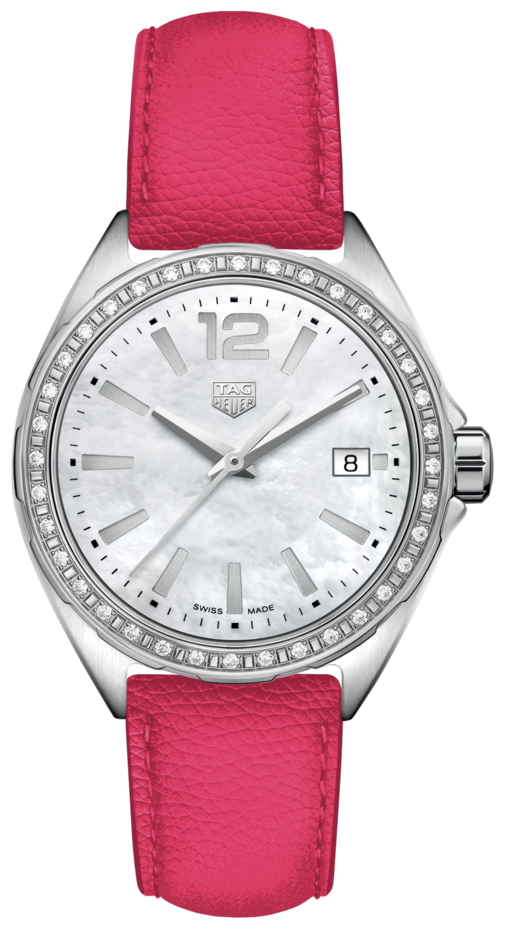 Tag Heuer Formula 1 Quartz Mother of Pearl Dial Pink Leather Strap Watch for Women - WBJ131A.FC8252 Buy Now By Tag Heuer